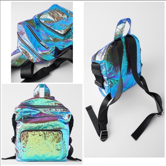 Zara iridescent backpack - Picture 3 of 9